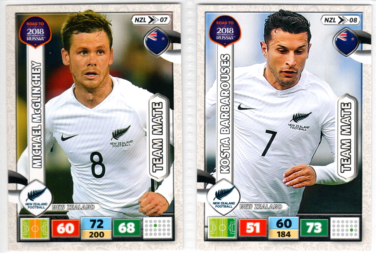 NEW ZEALAND FOOTBALL TEAM CARDS 09/09 FULL SET! - PANINI FIFA