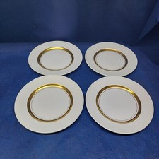 1950's Grindley Staffordshire Ironstone England Satin White  Set/4 Salad Plates 