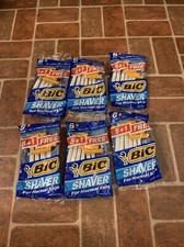 Vintage Bic Shaver Razor 1991 Made In USA 6 Pack Per Bag New Sealed 6x Bag LOT