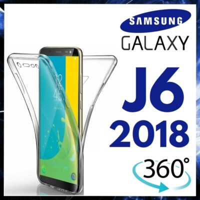 CASE For SAMSUNG GALAXY J6 2018 TRANSPARENT TPU CLEAR SILICONE 360 PHONE COVER