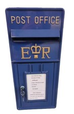 Post Box Letterbox Replica ER Lockable Front Door Cast  Post Office Mail Box