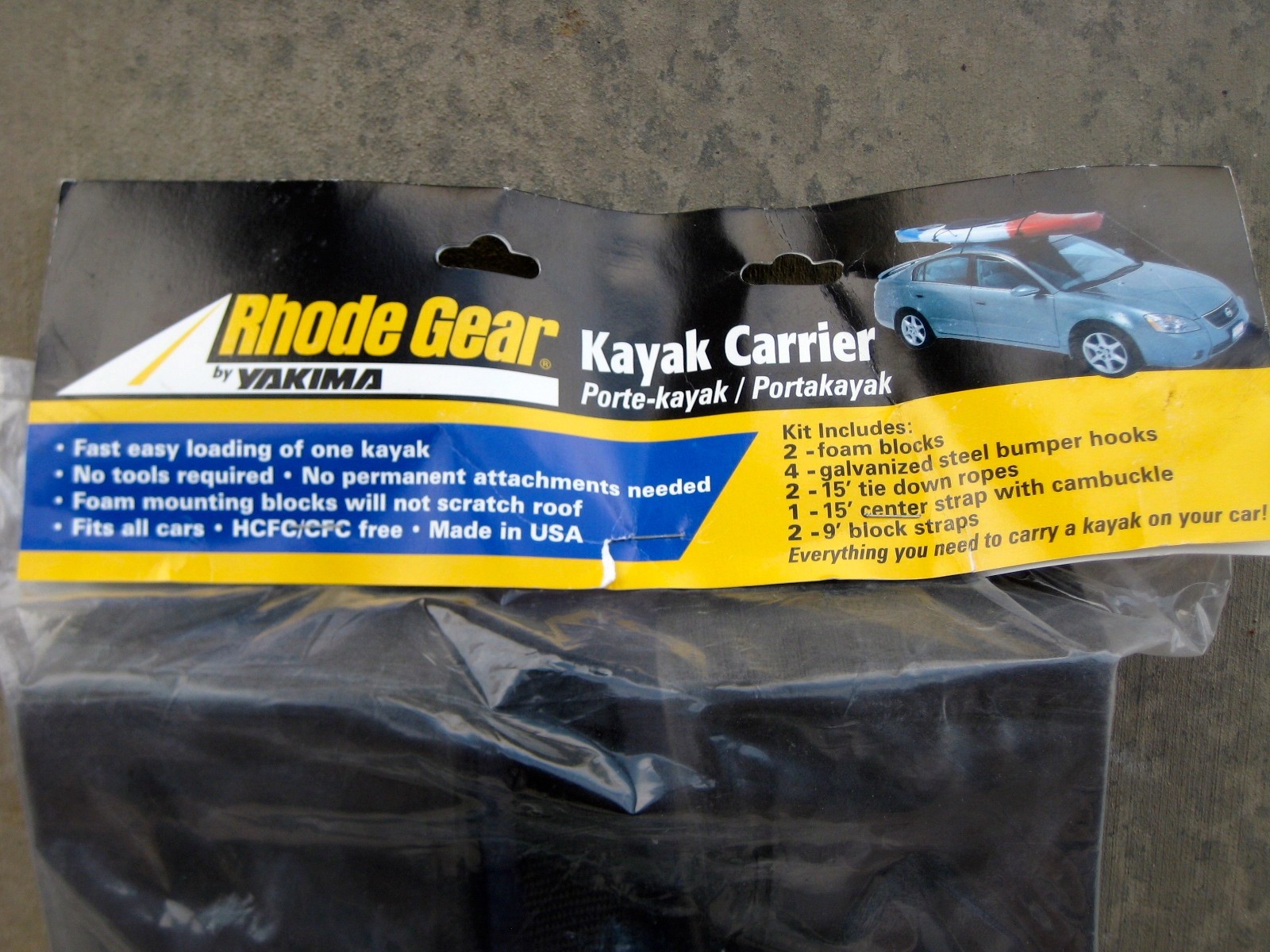 Rhode Gear by Yakima Kayak Carrier Car Top Kit Canoe & Kayak 8015404 eBay