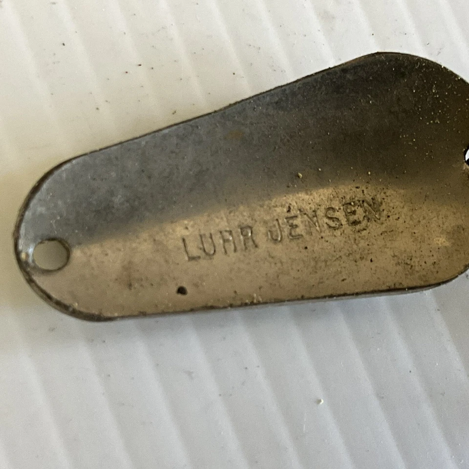 Señuelo de cuchara oscilante martillado vintage LUHR JENSEN Foto 4 de 4