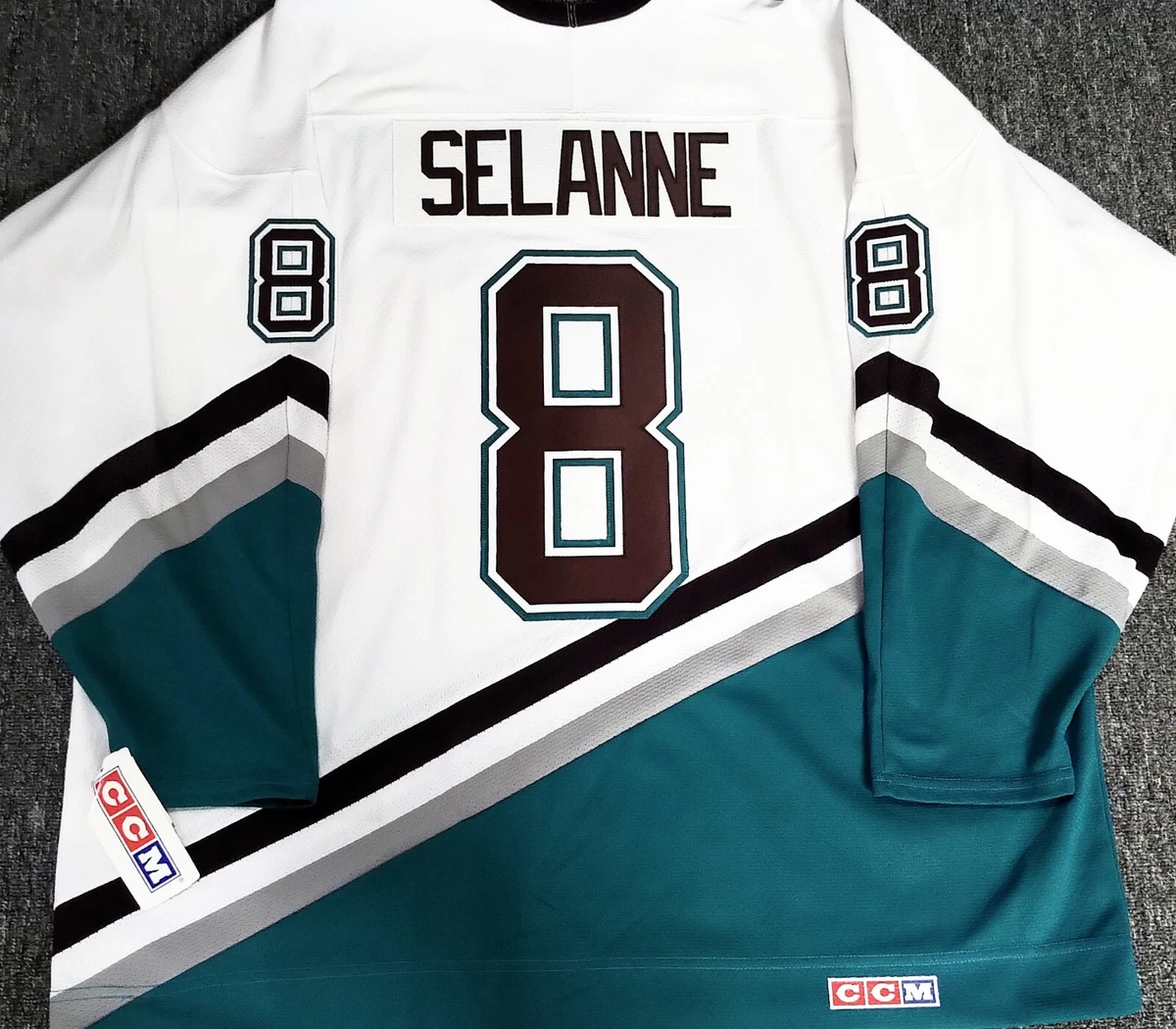 Anaheim Mighty Ducks 1996 Teemu Selanne NHL Hockey Jersey (52/XL) – Grail  Snipes