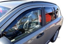 Deflettori Aria Per Jeep Compass 2007-2017 5-Porte Set 4 Antiturbo Antivento