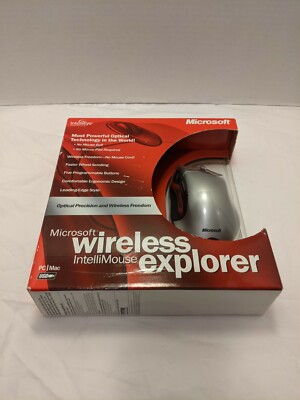 Microsoft Wireless IntelliMouse Explorer Optical USB Mouse M03-00001 NEW 2001