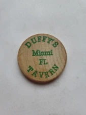 Duffy's Tavern Miami Flordia Wooden Nickel / Token 452