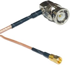 RG316 BNC MALE ANGLE to SMC FEMALE RF Cable Rapid-SHIP LOT