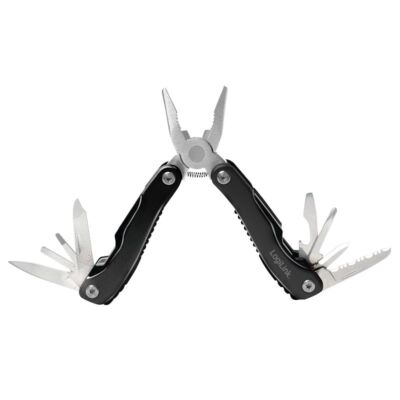 LogiLink Multitool 11-in-1 Multifunktionswerkzeug Messer Zange Pfeile mit Tasche