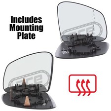 Smart Fortwo C453 2014-2020 Wing Mirror Glass Heated Aspherical & Convex 1 Pair