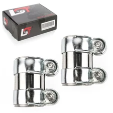 2x double clamp connector pipe clamp exhaust Ø 55 x 95 mm for Peugeot 508 807