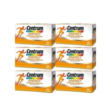6x Centrum Energy B-Vitamins & Minerals Vitamin C & E Energy Booster Mental