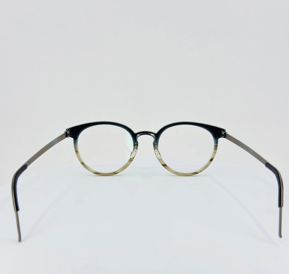 Óculos Lindberg Acetanium 1043 030/BF1I AI06 preto bronzeado redondo 49-19-135 B:42 - Imagem 3 de 4