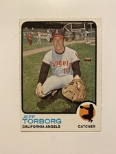 1973 Topps - Jeff Torborg #154 California Angels Baseball Card FREE SHIPPING