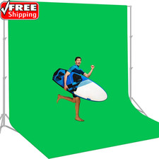 12 X 10 FT Large Green Screen Backdrop for Photography, Greenscreen Background f