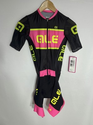 ALE Fahrrad Skinsuit R-EV1 Roadster | Damen | Schwarz/Pink | Small | Neu