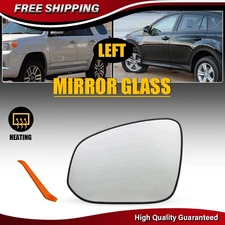 Car Rearview Mirror Glass Heated Left Driver Side For 2013-2017 Toyota 4Runner
