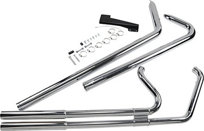 Vance & Hines 17923 Big Shots Exhaust - Chrome - Long 1986-3011 Harley Softail