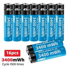 1.5V AA AAA Rechargeable Li-ion Batteries / Fast Lithium Battery Charger LOT