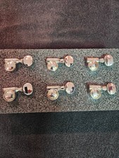 Vintage Grover USA Guitar tuners. 6 in Line. Chrome