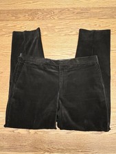 Vtg Ralph Lauren Polo Corduroy Pants Dark Brown 36X30 Flat Front