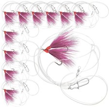 Fluke Flounder Ocean Hi/lo Rig “ Bucktail Teaser Hook For Saltwater “ Size 5/0 H