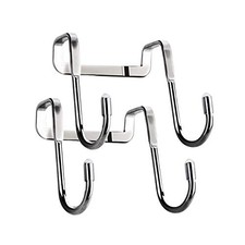 Over The Door Hooks - 2 Pack Shower Hooks - Stainless Steel - Stainless Steel