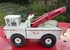 Tonka Mighty Tonka Wrecker Pressed Steel Tow Truck White Red Black