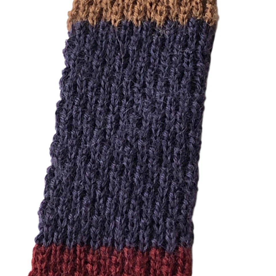 Corbata de Colección PIPS Gallo Para Hombre Lana Texturizada Tejida Extremo Cuadrado Ajustada Rayas Foto 4 de 4