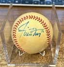 WILLIE MAYS Signed Baseball SF GIANTS Hall Of Fame JSA AUTH LOA Rawlings NL BALL