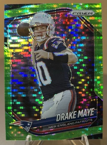 2025 Panini Prizm Green Pulsar Prizm Drake Maye New England Patriots