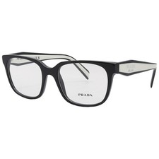 Prada PR17ZV 1AB101 Eyeglasses Black Frame Demo Lens 52mm