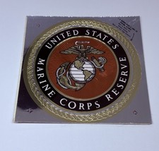 Vintage USMC Official US Marine Corps Reserve Logo Sticker Holo Vinyl Decal BB