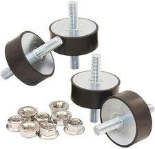 M10 Rubber Vibration Isolator Mounts Double Stud Shock Absorber Isolation Ant...