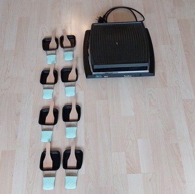 Vintage Moulinex Altitude 1600 Raclette-Grill   Komplett für 8 Personen