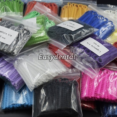 1040 Pezzi Elastici Ortodontici Dentali Tutori Elastici Legature Fascette 36 Colori - Foto 3 di 86