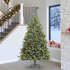 Weihnachtsbaum K&uuml;nstlich Klappbar mit Zapfen Christbaum Tannenbaum Deko vidaXL
