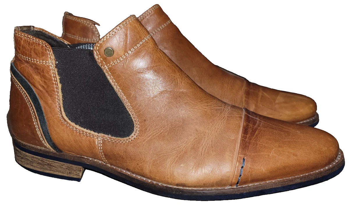 Bullboxer Navos Mens Chelsea Brown Leather Ankle Casual Boot Shoes Size 8 Casual Bullboxer SOHIL CHELSEA Camel - Free delivery | Spartoo NET  main image 2