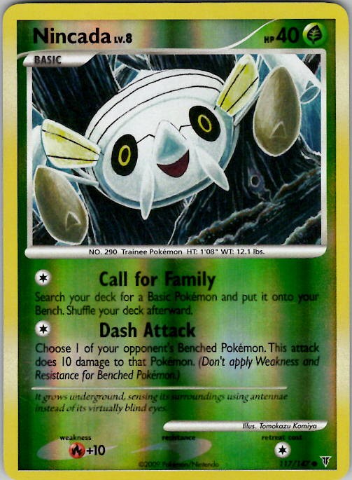 Nincada Supreme Victors 117 Reverse Holo NM