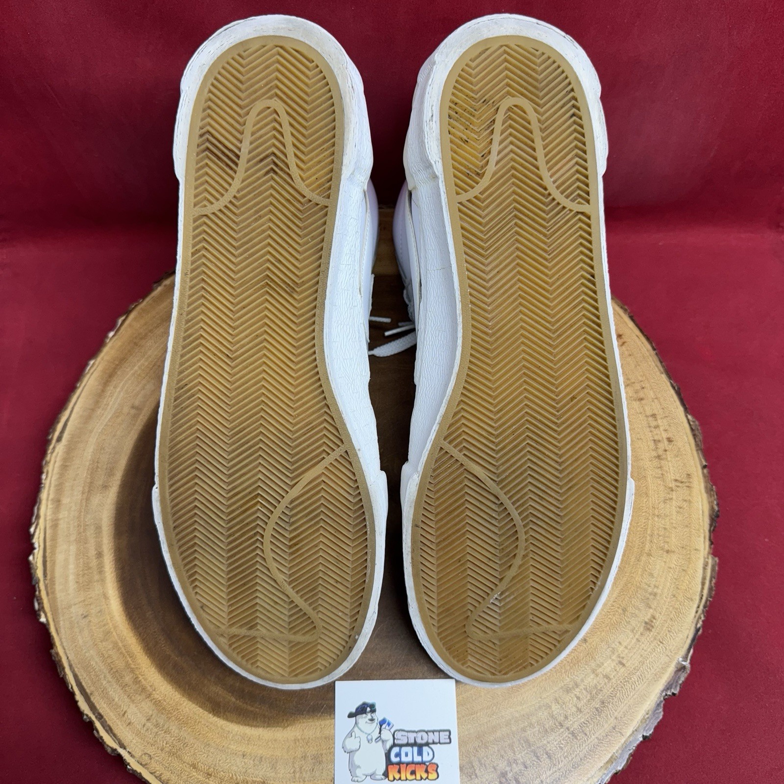 SACAI X NIKE Nike Blazer Mid x Sacai Bianco Grigio BV0072 100 Taglia 13