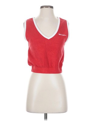 Iets frans Women Red Tank Top XXS