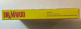 Dr. Mario NES Nintendo Box Only - Excellent Condition - No Game No Manual 1990