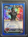 ELLY DE LA CRUZ 2024 TOPPS CHROME #RA-EDLC ROOKIE AUTO BLUE REFRACTOR RC 89/150