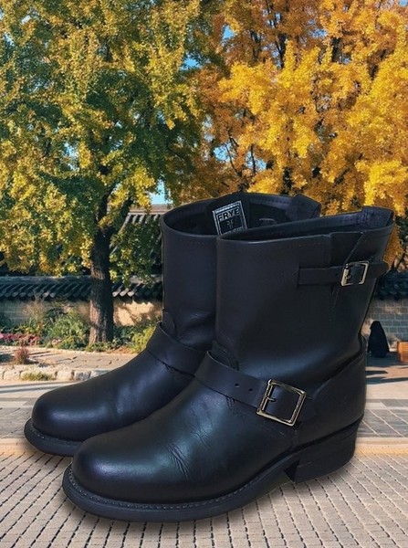 Women Frye Boots Black Leather 40