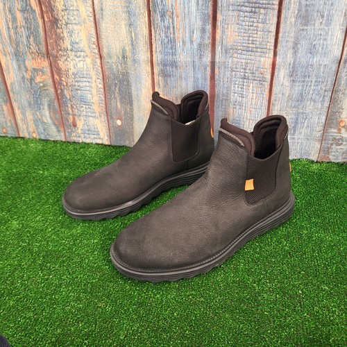 Hey DUDE Stivali Uomo UK 11, EU 45 Nero 100% Pelle Stivali Chelsea - Foto 12 di 14