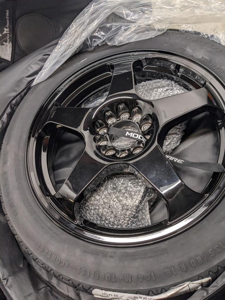 MODERN SPARE 18120 WHEEL 18X4 5X110|114.3 CONTINENTAL T135/80R18