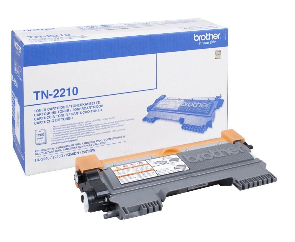 Toner Brother TN-2210 noir idéal pour le télétravail efficace