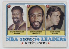 1973-74 Topps League Leaders Wilt Chamberlain Nate Thurmond Dave Cowens HOF 7ns