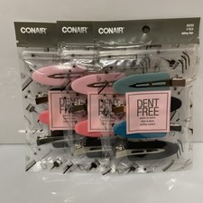 3X Conair Dent Free Hair Styling Clips, 4 Ct Each - Color May Vary
