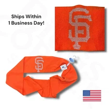 Forever Collectibles San Francisco Giants Infinity Scarf Orange Silver Glitter